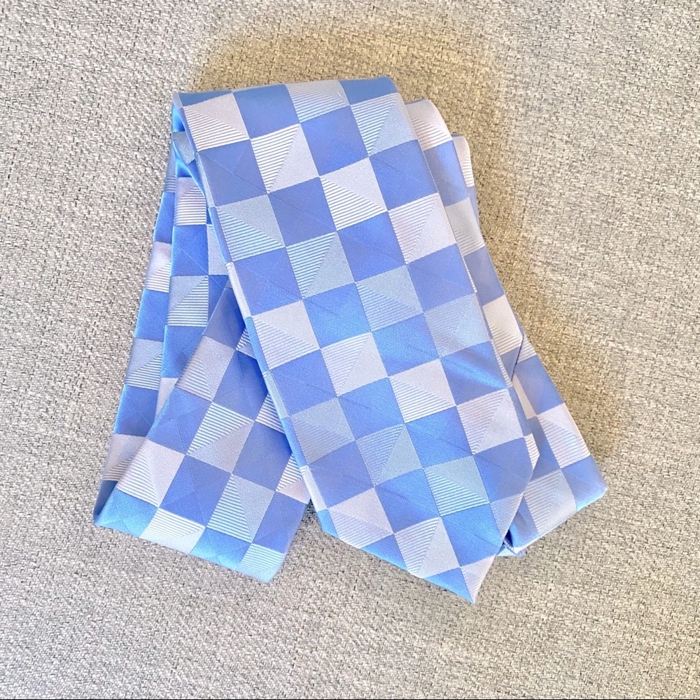 Michael Kors Blue Check Necktie